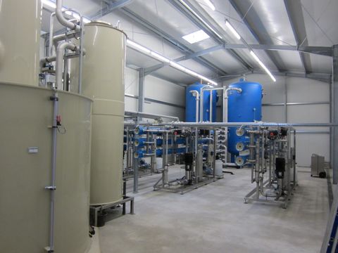 Wasseraufbereitungsanlage im Wasserwerk „Warme Quelle“