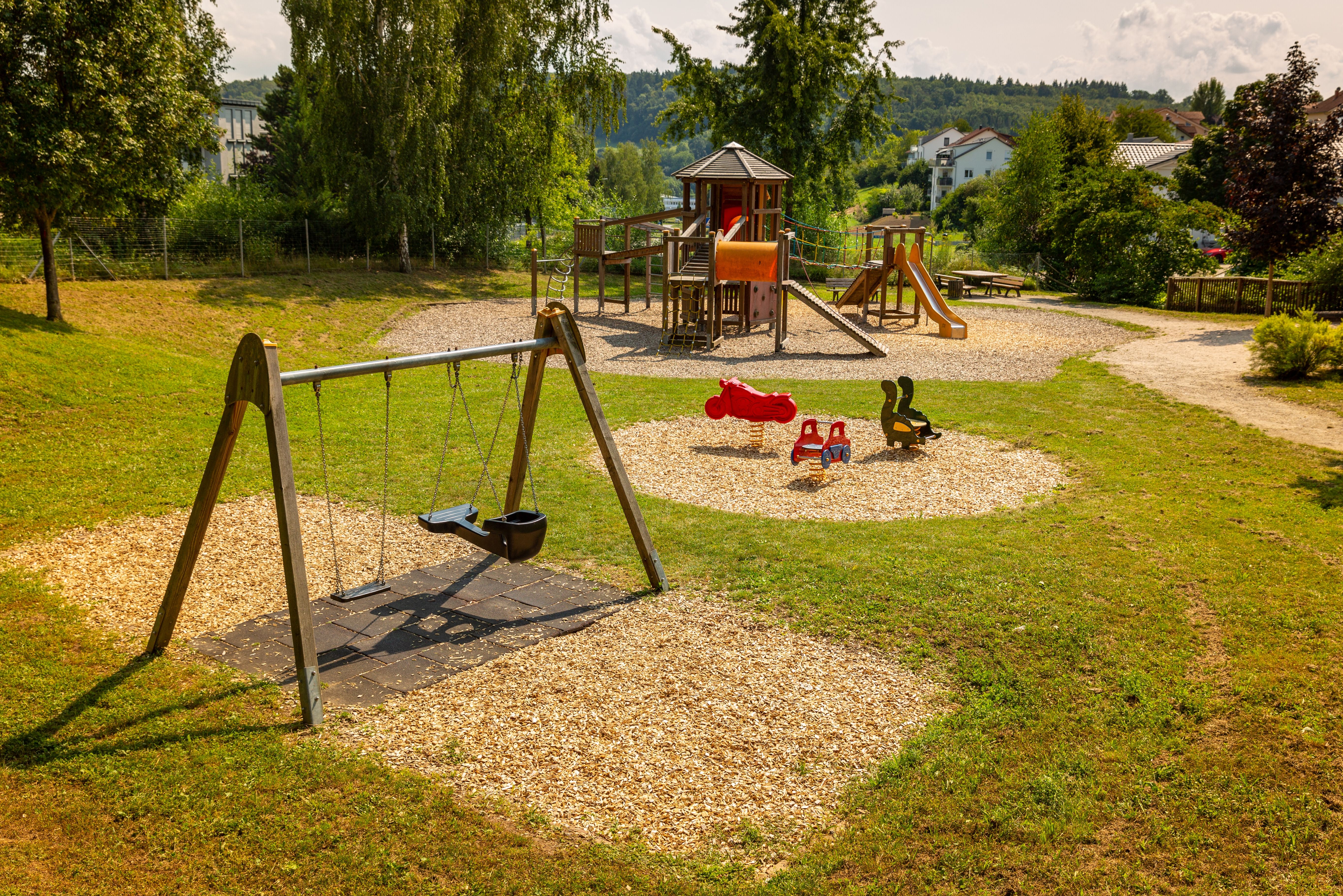 Spielbereich auf dem Spielplatz Storchenweg